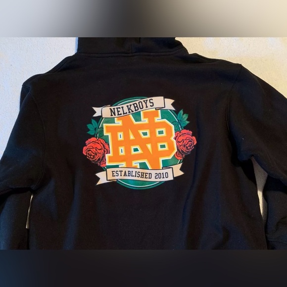 Nelk Boys FULL SEND Youtube BLACK Nelk logo Sweatshirt Hoodie (Large) - Picture 4 of 8